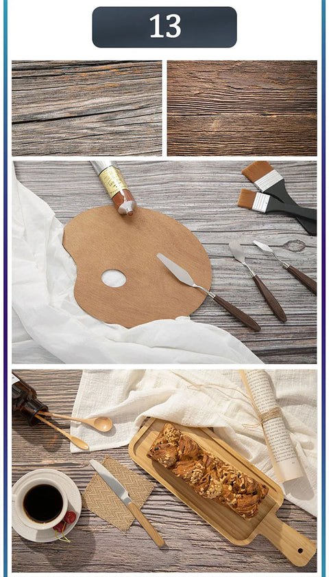 Marble Photography Backdrops 57*87CM 2 Sided Wood Grain Photo Background Wallpaper Studio Waterproof Products Photographic Props