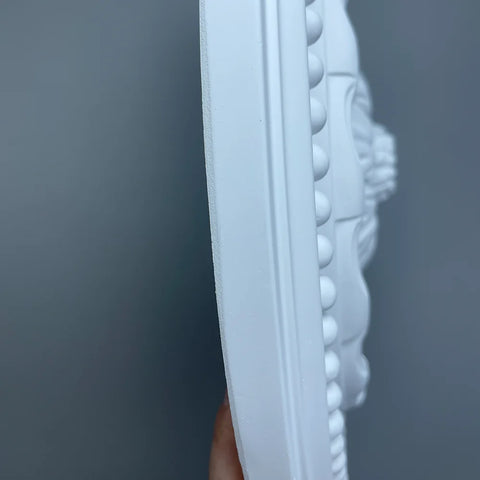 PU Lamp Panel Imitation Gypsum Resin PVC Polyurethane Construction Home Decoration Materials Disc Foam Wall Panel Accessories