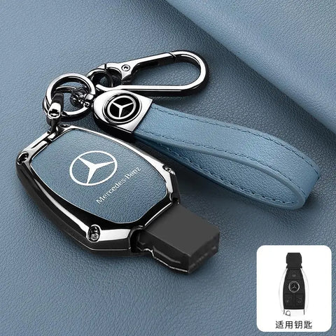 For Mercedes-Benz A C E G S Class CLA CLS GLA GLC GLE GLK Vito Sprinter SLK Viano ML Car Alloy Key Case Key Bag Shell Key Chain
