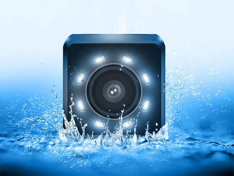 Car Rear View Camera 4/8/12 LED Night Vision Reversing Wide-angle Waterproof HD Reversing Image Universal Support Display