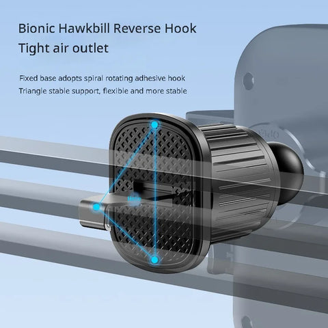 Flexible Cell Phone Holder Car, Phone Mount for Car Air Vent, Universal Auto Lock Car Phone Holder for iPhone Most Smartphone