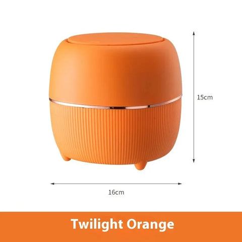 Mini Creative Desktop Trash Desk Light Luxury Pop-up Lid Storage Bucket kitchen bedroom make up desktop  Rubbish Storage Bucke