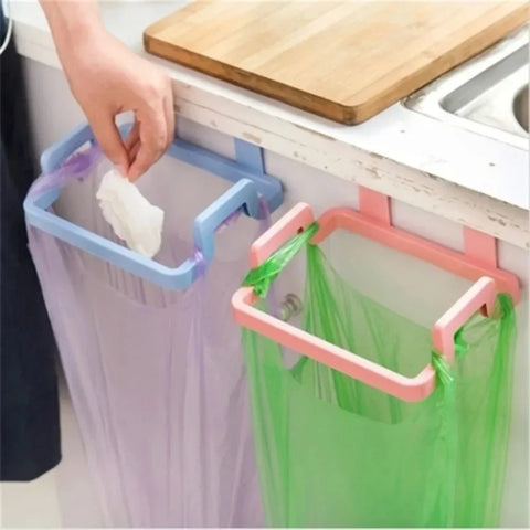 Hanging Trash Bag Racks Garbage Bag Rack Rubbish Bag Storage Rack Holder Portable Cabinet Trash Rack Kitchen Gadgets