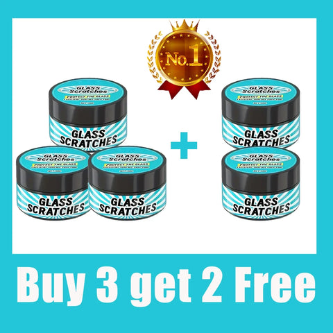 Glass Scratch Repair Paste - Universal For Repairing Scratches On Car Windows, Bathroom Glass, Glasses, Lenses