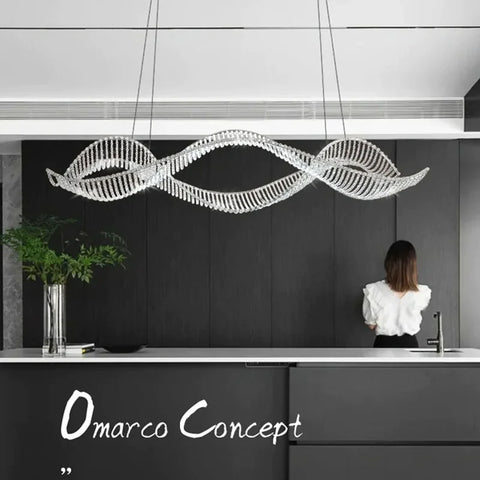 Modern Home Decoration Bar Lobby Restaurant Ceiling Chandelier Luxury Gold Gloss K9 Crystal Chandelier Indoor Lighting Led Light