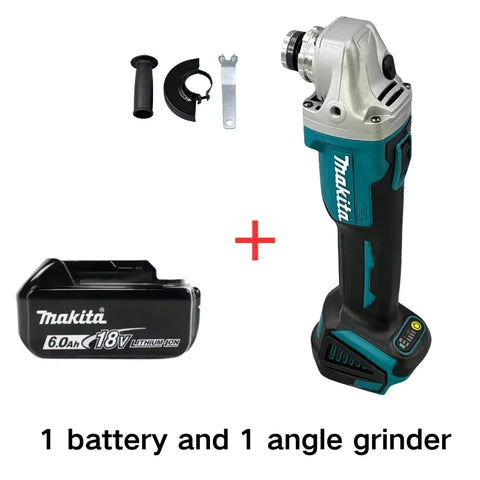 100% Original Makita DGA404 125mm Brushless Electric Angle Grinder 6 Speed Cordless Polisher Multifunction Machine Power Tools