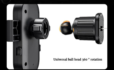 Flexible Cell Phone Holder Car, Phone Mount for Car Air Vent, Universal Auto Lock Car Phone Holder for iPhone Most Smartphone