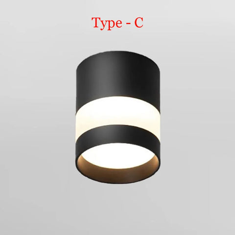 Cylinder Dimmable LED Downlights 9W 12W 15W 18W Ceiling Spotlights AC85~265V Surface Mounted Home Lighting Kitchen Corridor Shop