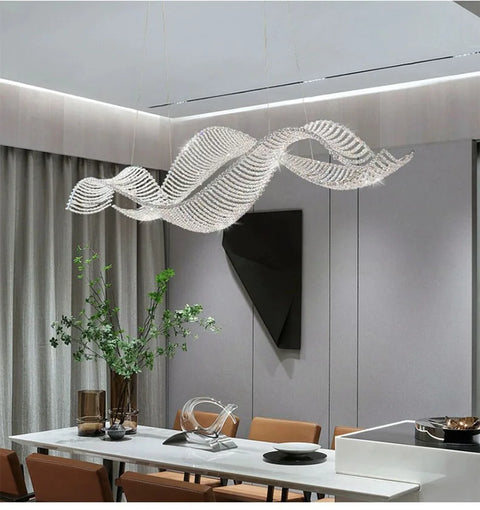 Modern Home Decoration Bar Lobby Restaurant Ceiling Chandelier Luxury Gold Gloss K9 Crystal Chandelier Indoor Lighting Led Light